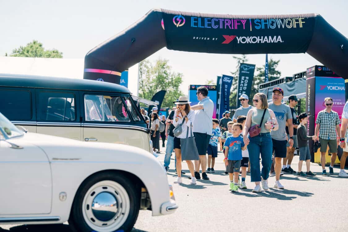 Electrify Expo partners with Amazon for Amazon Recharge Zone across all 8 tour locations in 2024 - electrify showoff entrance