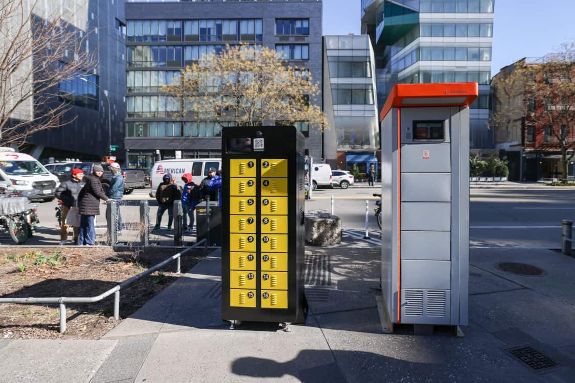 NYC Pilot Is a Tipping Point for E-Bike Charging Stations - battery locker