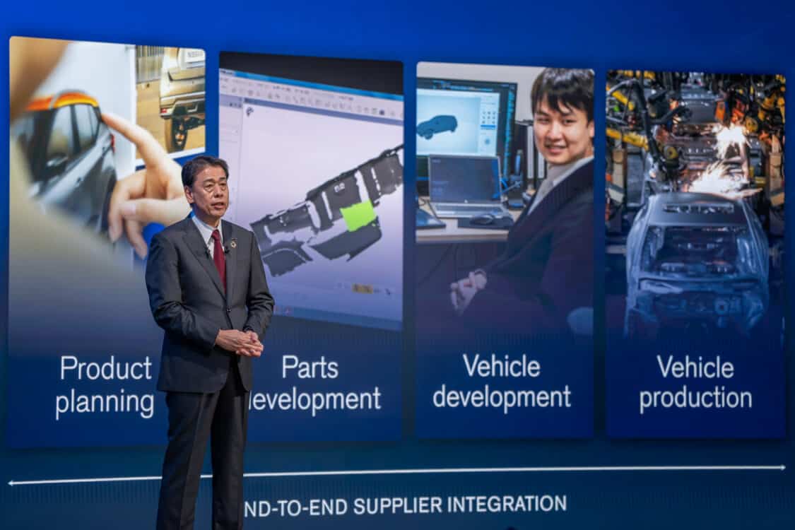 Nissan The Arc business plan - Makoto Uchida presenting end-to-end supplier integration