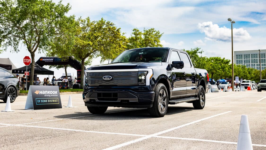 Electrify Expo Orlando Hankook EV Demo District 2024 Ford F-150 Lightning black