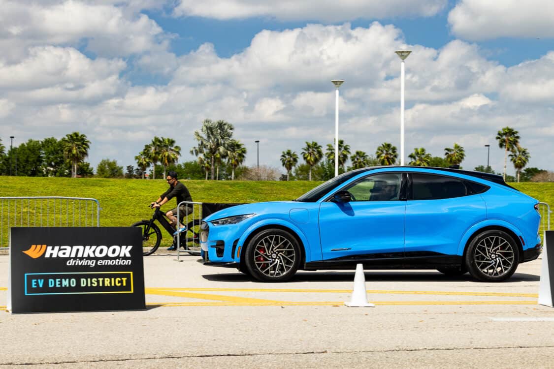 Electrify Expo Orlando Hankook EV Demo District Ford Mustang Mach-e side