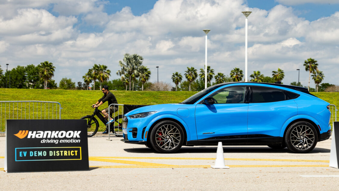 Electrify Expo Orlando Hankook EV Demo District Ford Mustang Mach-e side