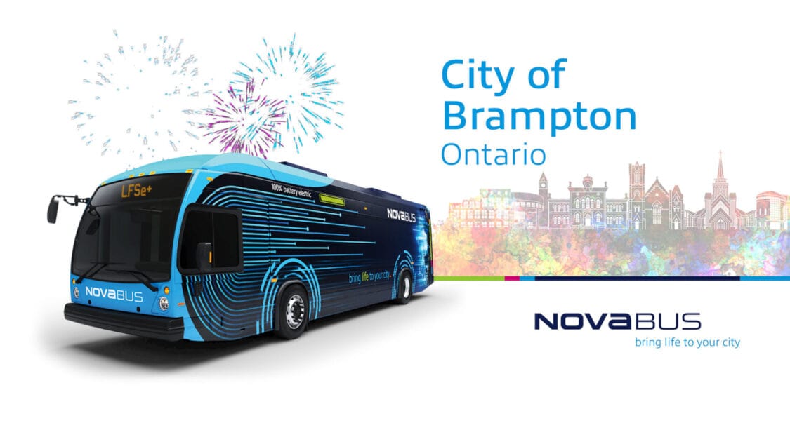 Nova Bus Rolls Out 10 Advanced LFSe+ Electric Buses Aiming for 80 Percent Emissions Cut by 2050 in Brampton