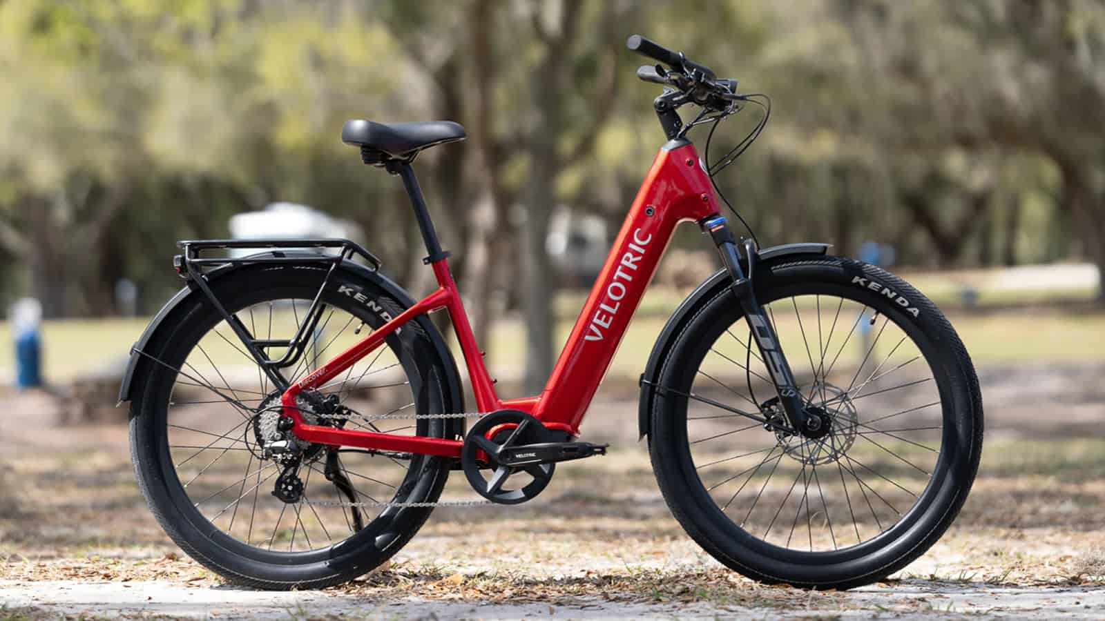 Velotric Discover 2 electric bike in red