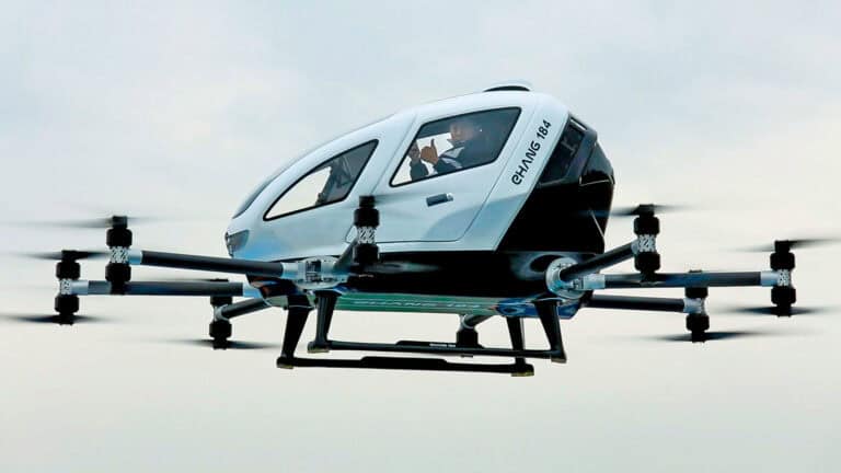 EHang Makes History with First Passenger-Carrying eVTOL Demo Flight in Abu Dhabi 2