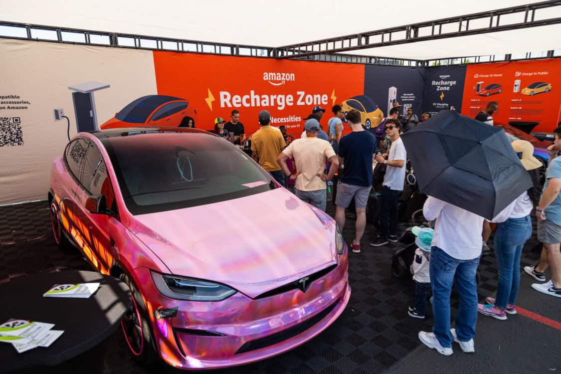 Electrify Expo Phoenix 2024 - Amazon Recharge Zone with Tesla Model X