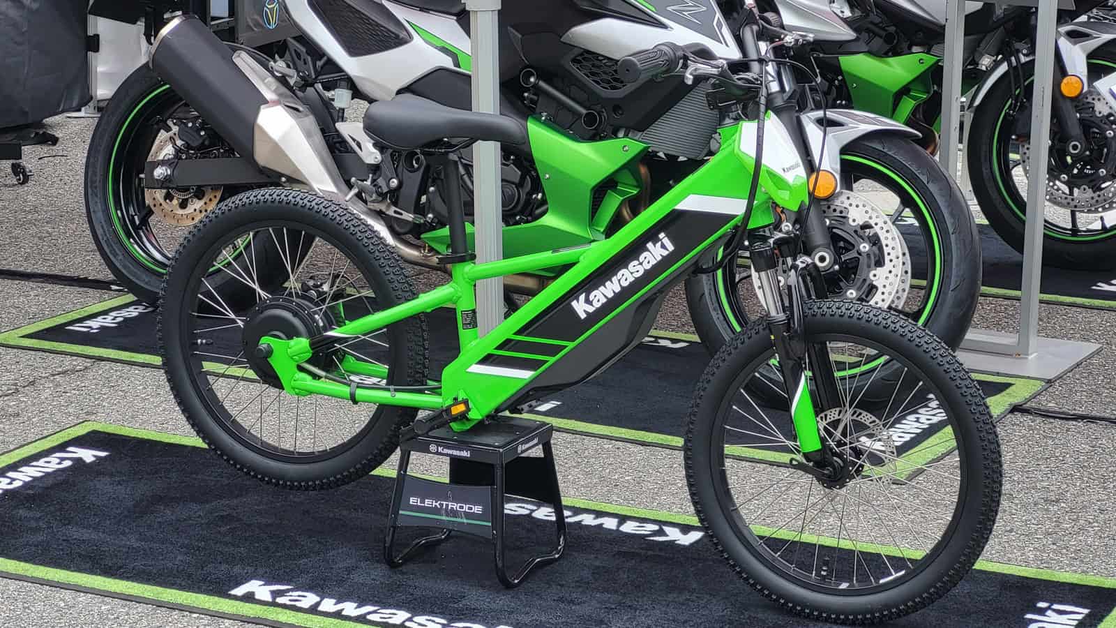 Kawasaki Debuts 2025 Elektrode Electric Balance Bike for Kids at Electrify Expo Industry Day Long Beach