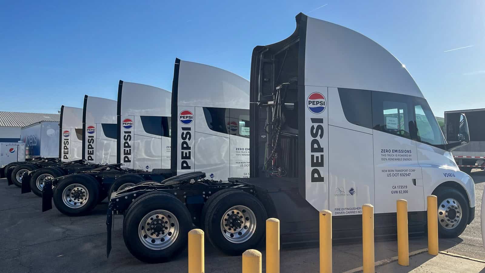 PepsiCo Tesla Semi Trucks Will Operate Out of Fresno Facility and E-Transit Vans Will Serve Customers Across California