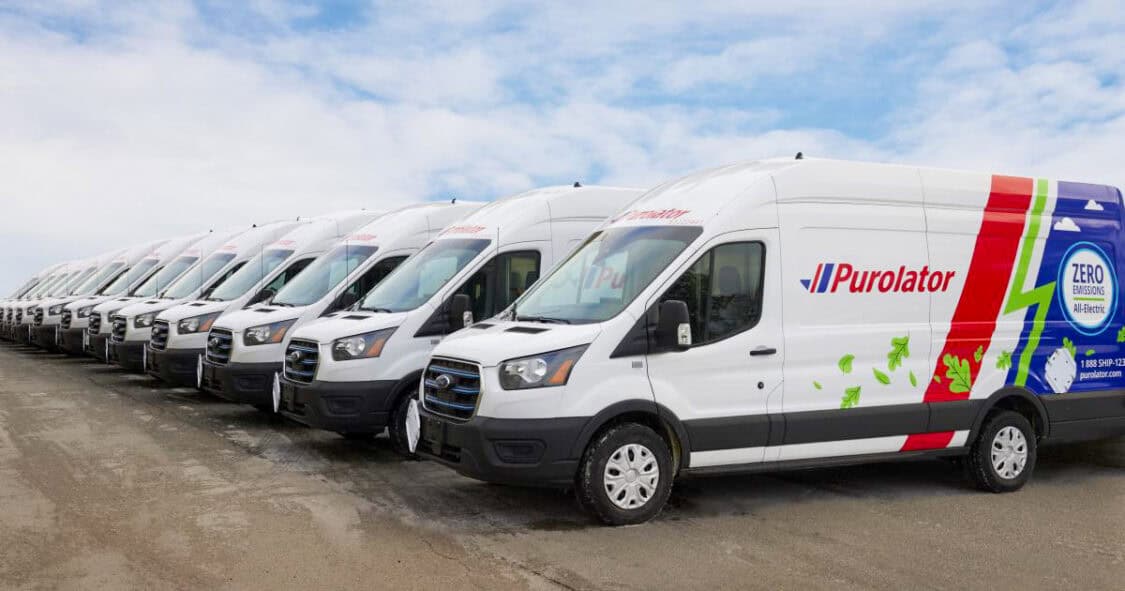 Purolator Electric Trucks Partnership with Motiv Powers Canada Last-Mile Delivery