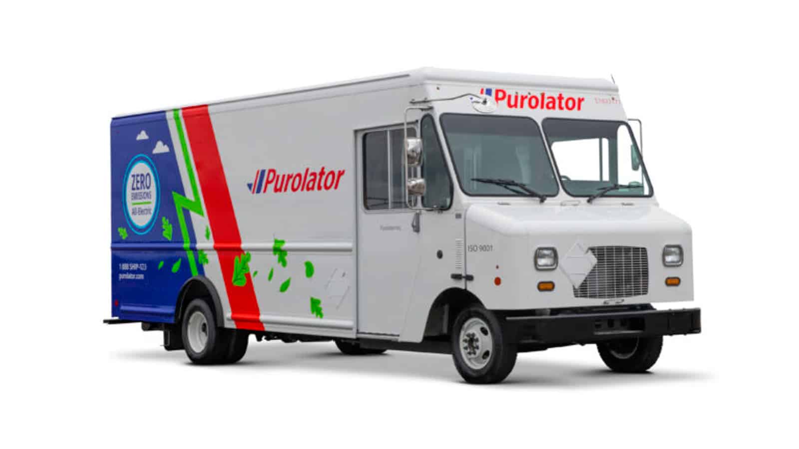 Purolator Electric Trucks Partnership with Motiv Powers Canada Last-Mile Delivery - walk-in step van
