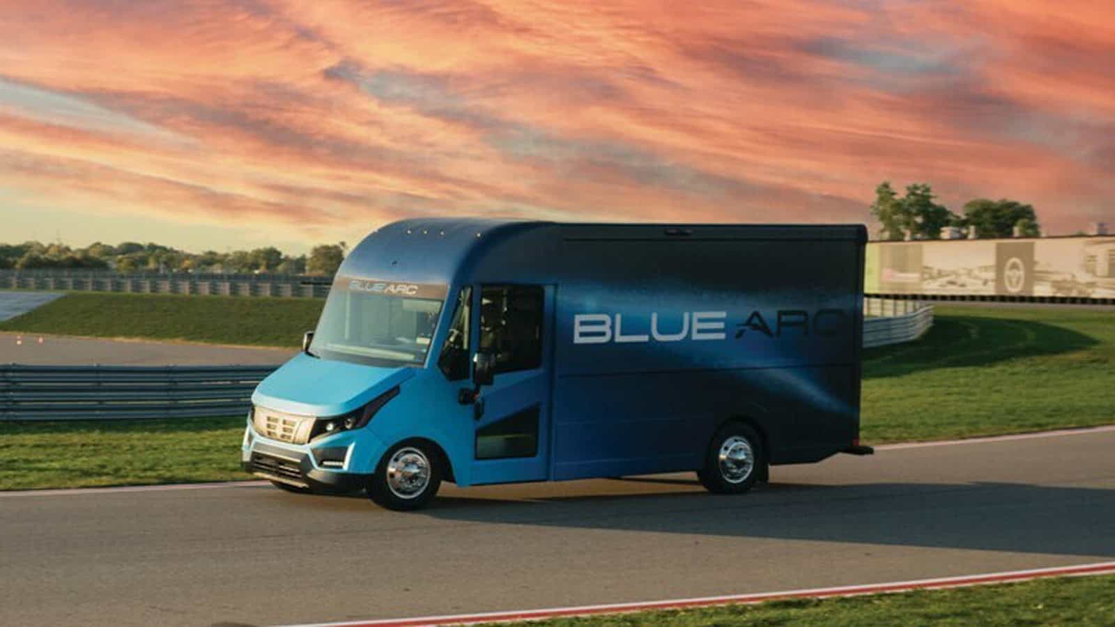 The Shyft Group Blue Arc EV Truck ready to join FedEx EV fleet