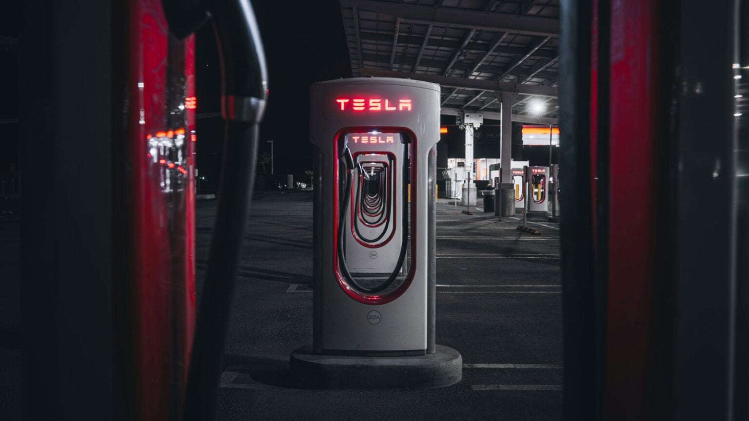 The Worlds Biggest Tesla Supercharger Will Have Over 160 Stalls In