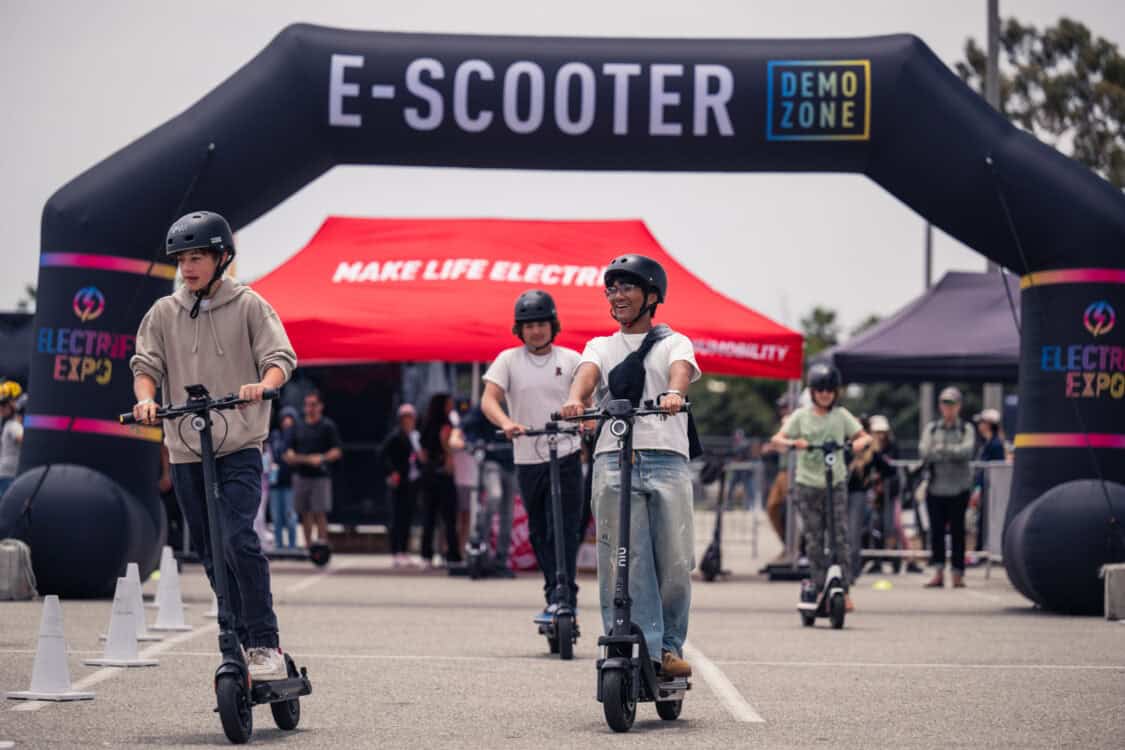 2024 Electrify Expo Long Beach Third Year Breaks Records with Nearly 50000 EV Demos - e-scooter demo