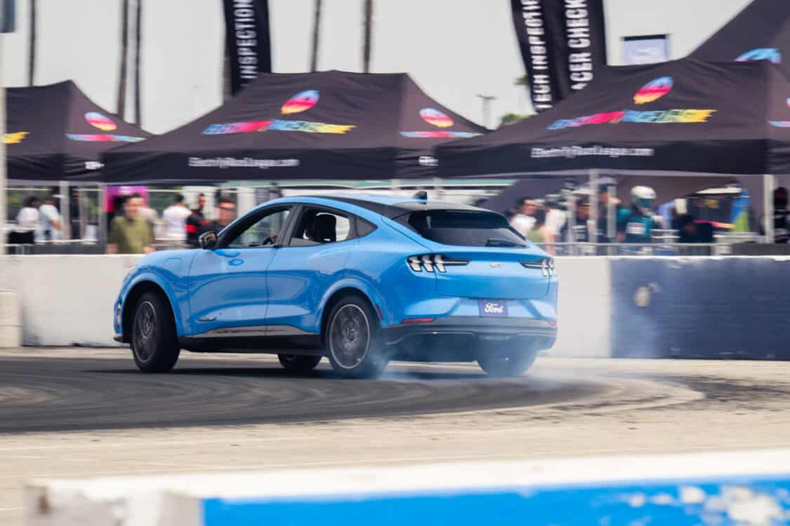 2024 Electrify Expo Long Beach Third Year Breaks Records with Nearly 50000 EV Demos - Ford Mustang Mach-E Thrill Zone