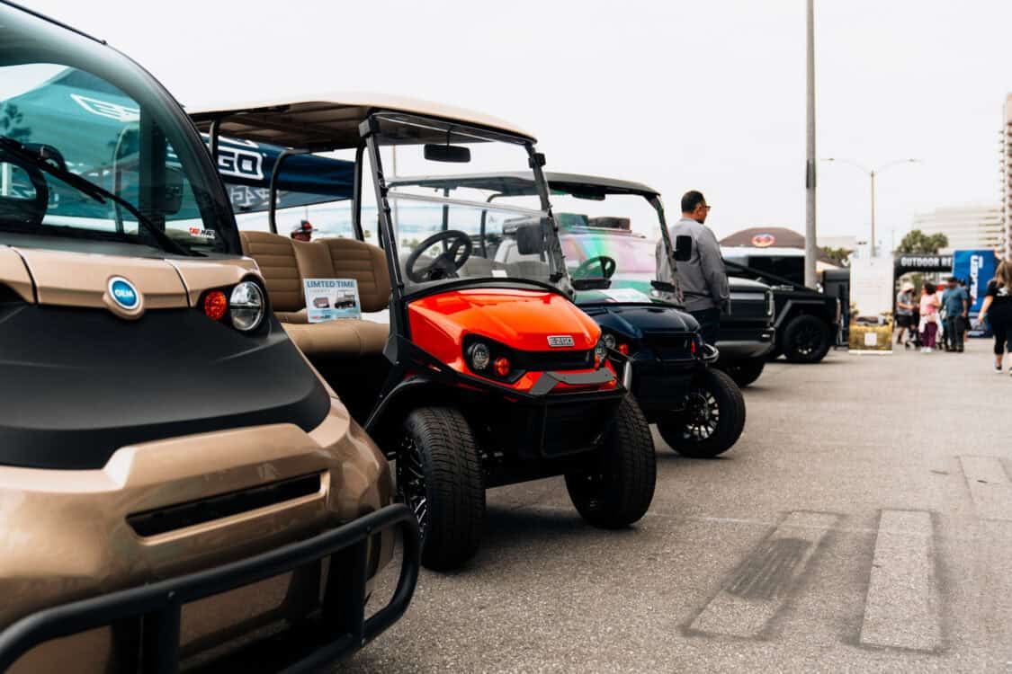 2024 Electrify Expo Long Beach Third Year Breaks Records with Nearly 50000 EV Demos - Outdoor Rec, EZGO electric golf carts