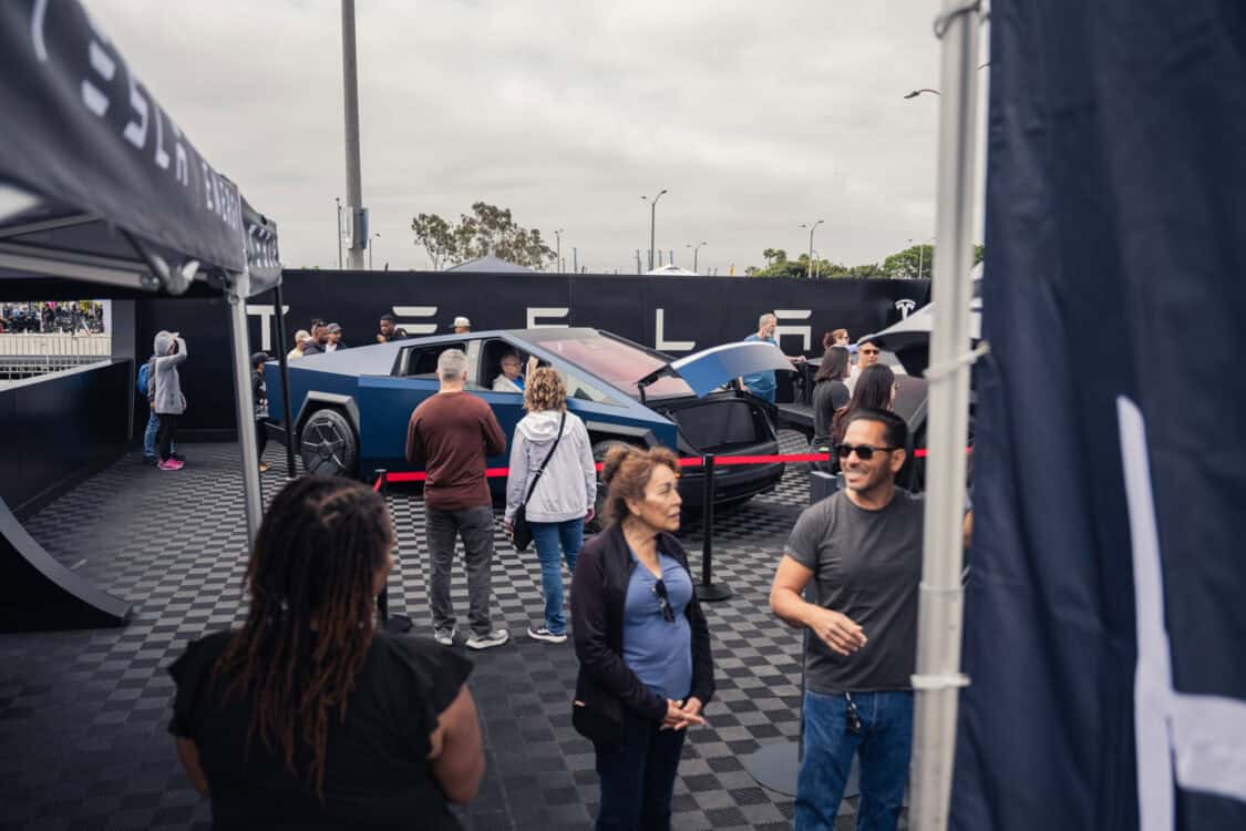 Electrify Expo attendees amazed by the Tesla Cybertruck in Long Beach 2024