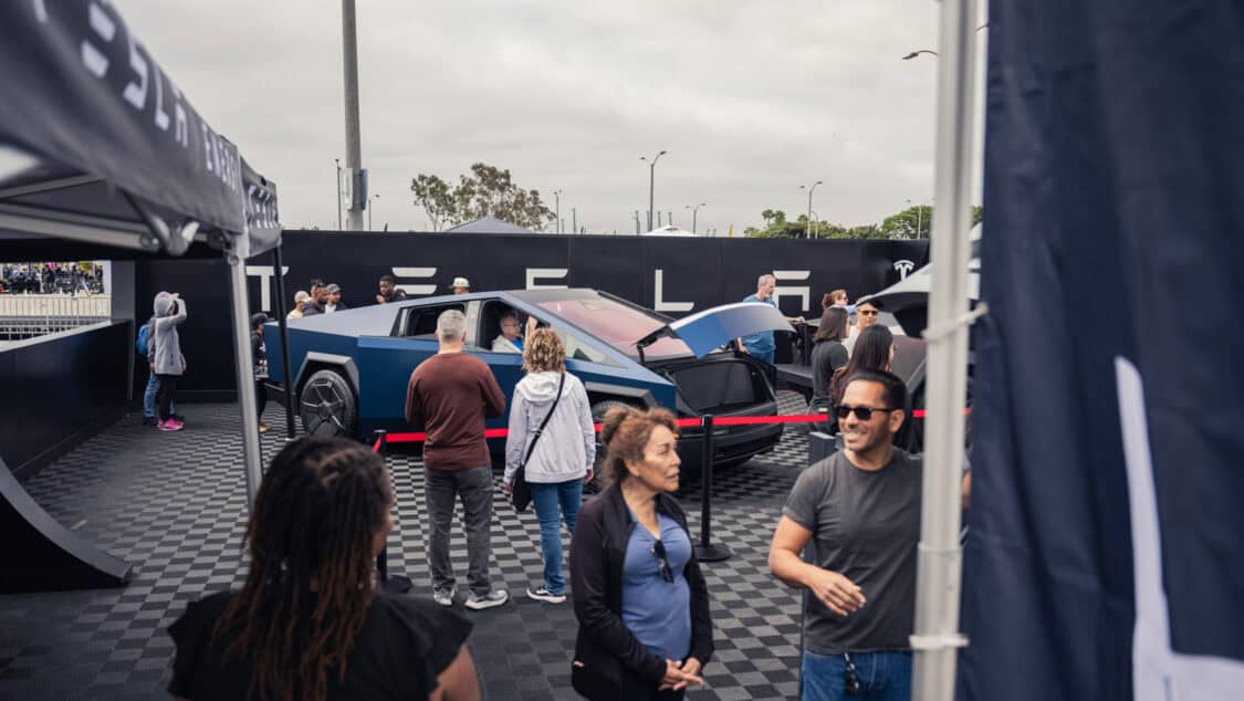 Electrify Expo attendees amazed by the Tesla Cybertruck in Long Beach 2024