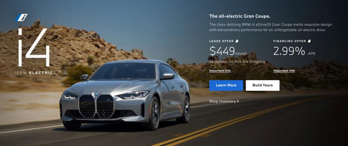 2024 BMW i4 all-electric Gran Coupe at 2.99% APR Financing - Summer Sales Event