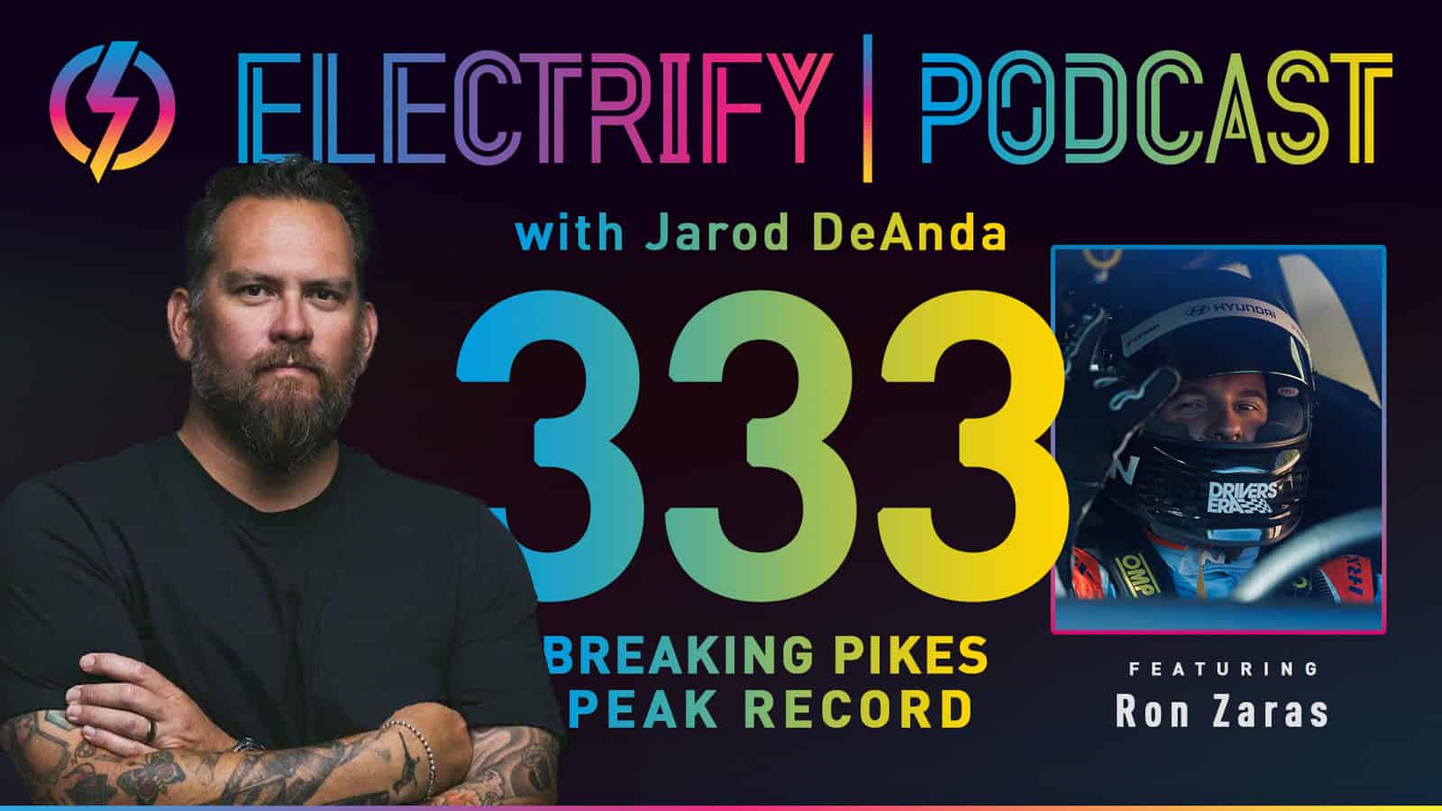 Electrify Podcast 333 with Jarod DeAnda and Ron Zaras - Breaking Pikes Peak Record