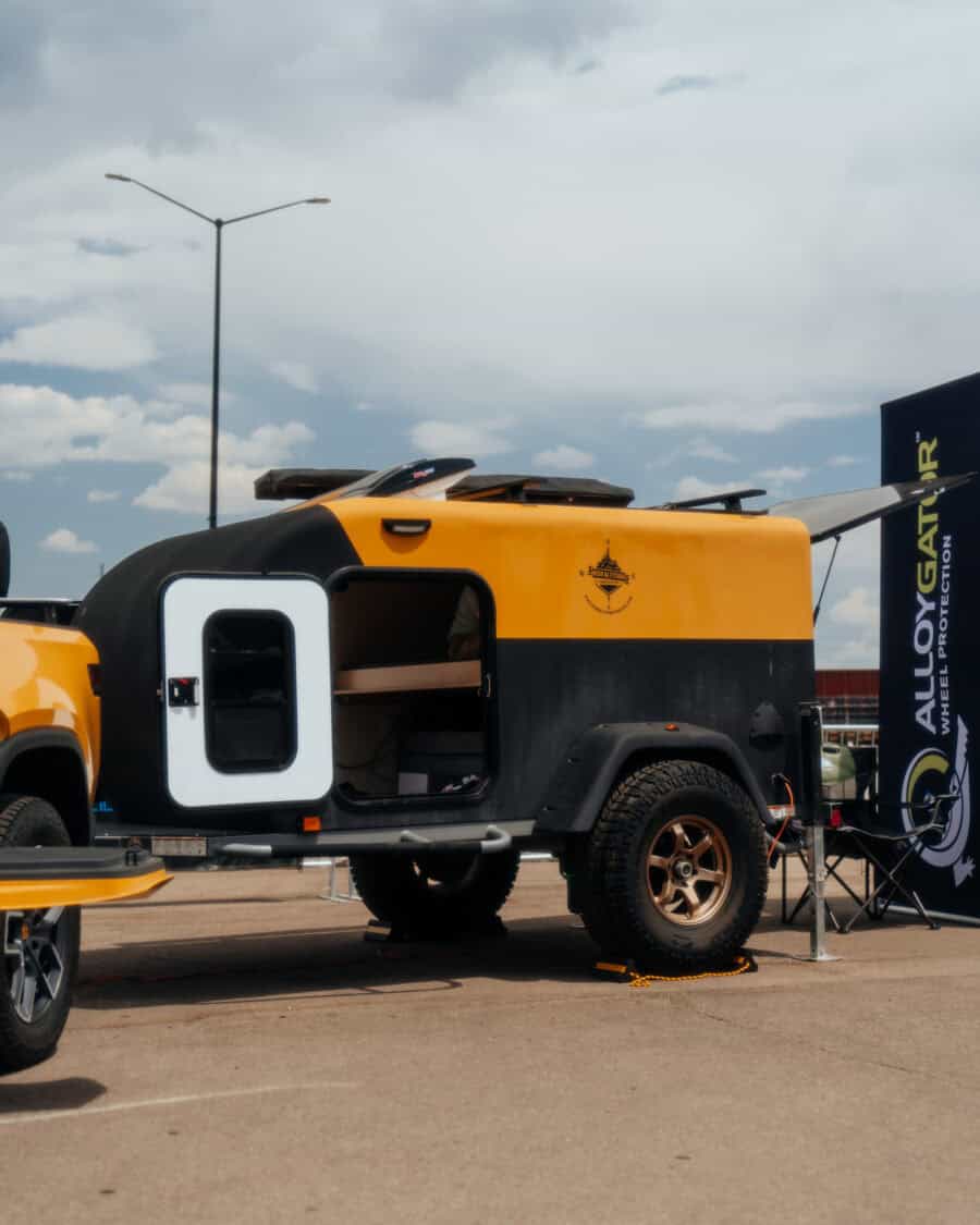 Electrify Showoff Denver Justin Phelps 2022 Rivian R1T 1 with 2022 High Altitude Trailers XT50c