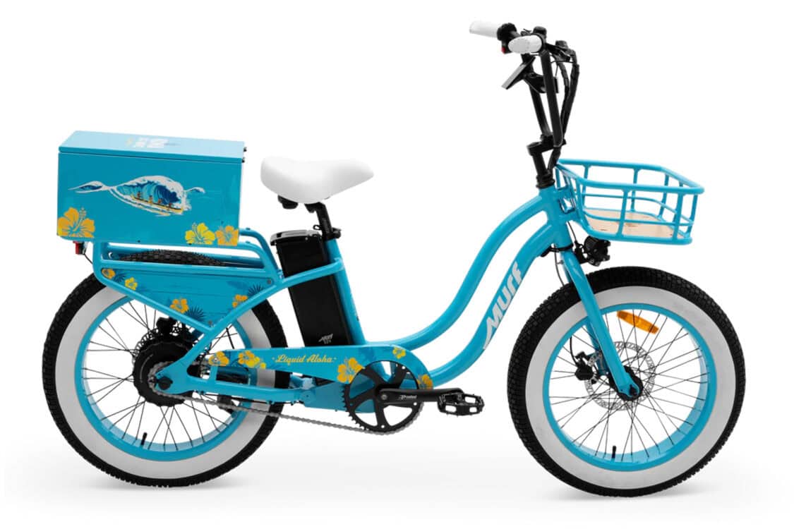 Murf The Higgs Step-Thru electric bike, Limited Edition Kona Team Blue