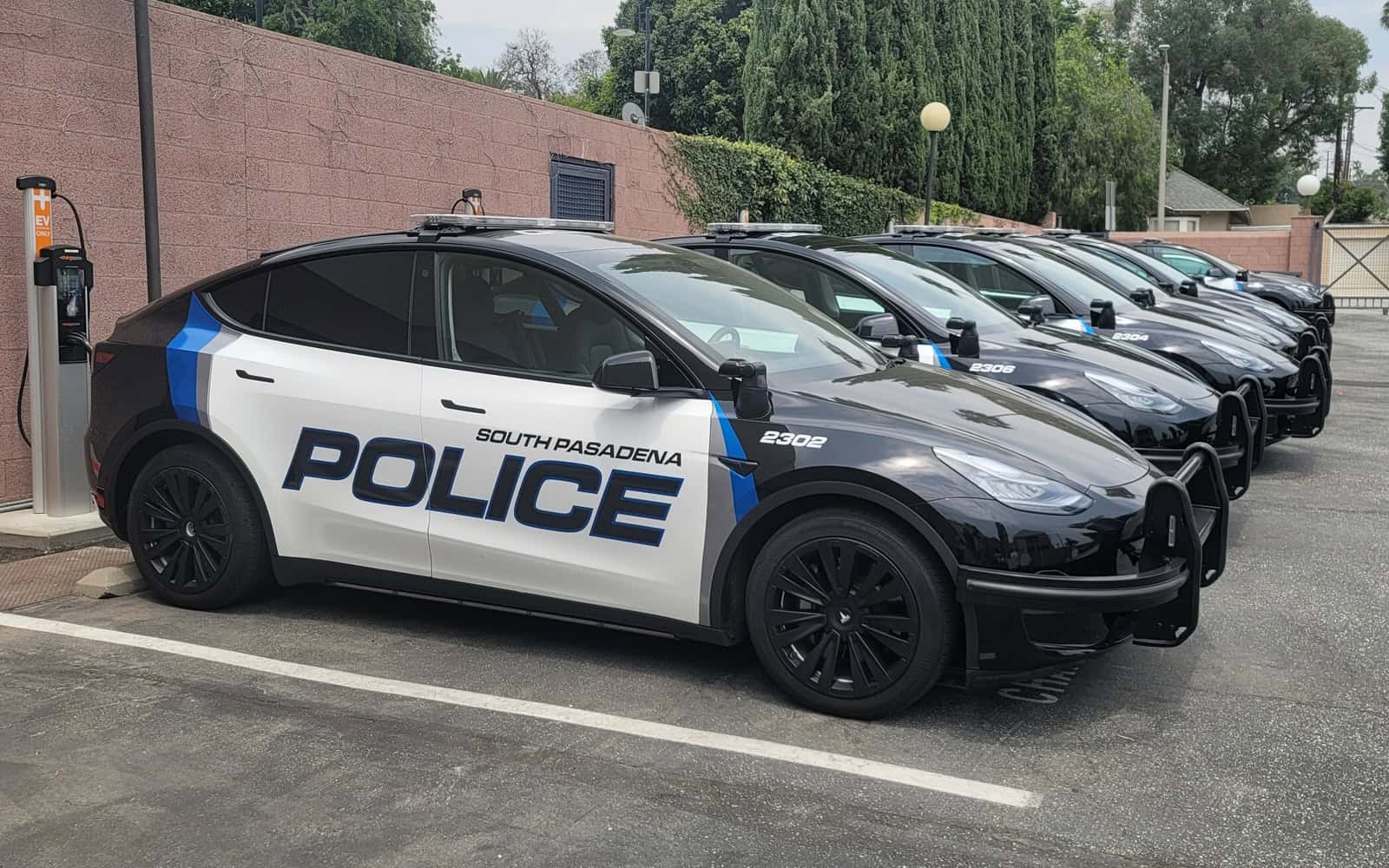 South Pasadena PD All Electric Fleet - Tesla Model Y, Model 3, Cybertruck