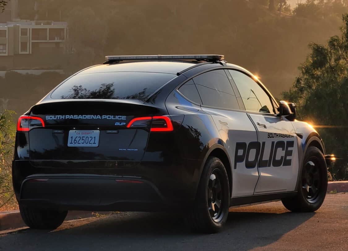 South Pasadena PD All Electric Fleet Tesla Model Y