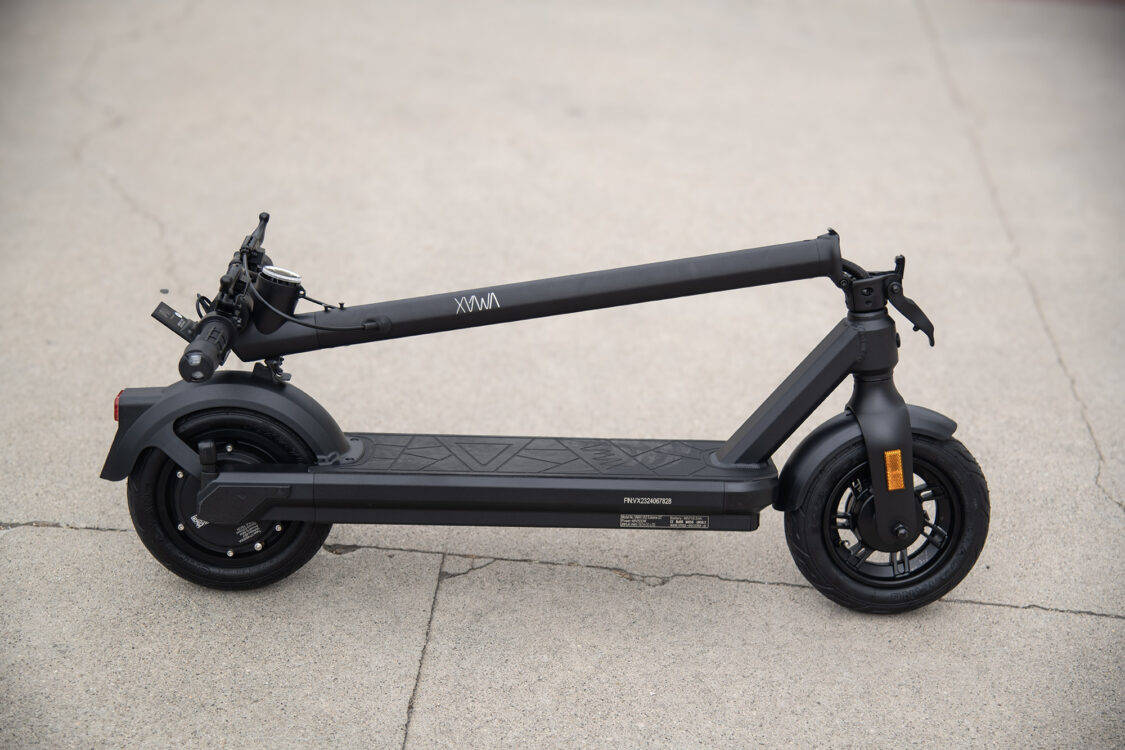 VMAX VX2 Extreme electric scooter side profile - foldable