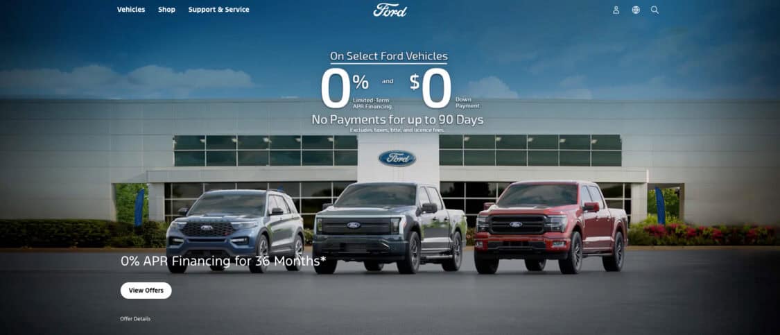 Zero Percent Interest Financing 2023-2024 Ford Mustang Mach-E Summer Sales Event - screenshot