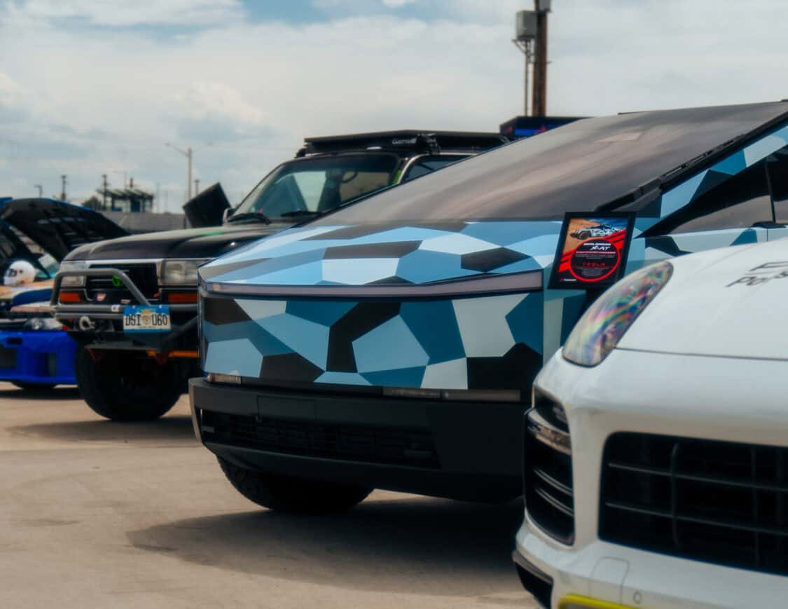 Erik Strait's 2024 Tesla Cybertruck at Electrify Showoff Driven by Yokohama Tire