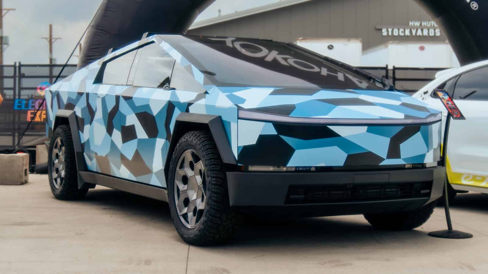 Erik Strait's 2024 Tesla Cybertruck at Electrify Showoff Driven by Yokohama Tire