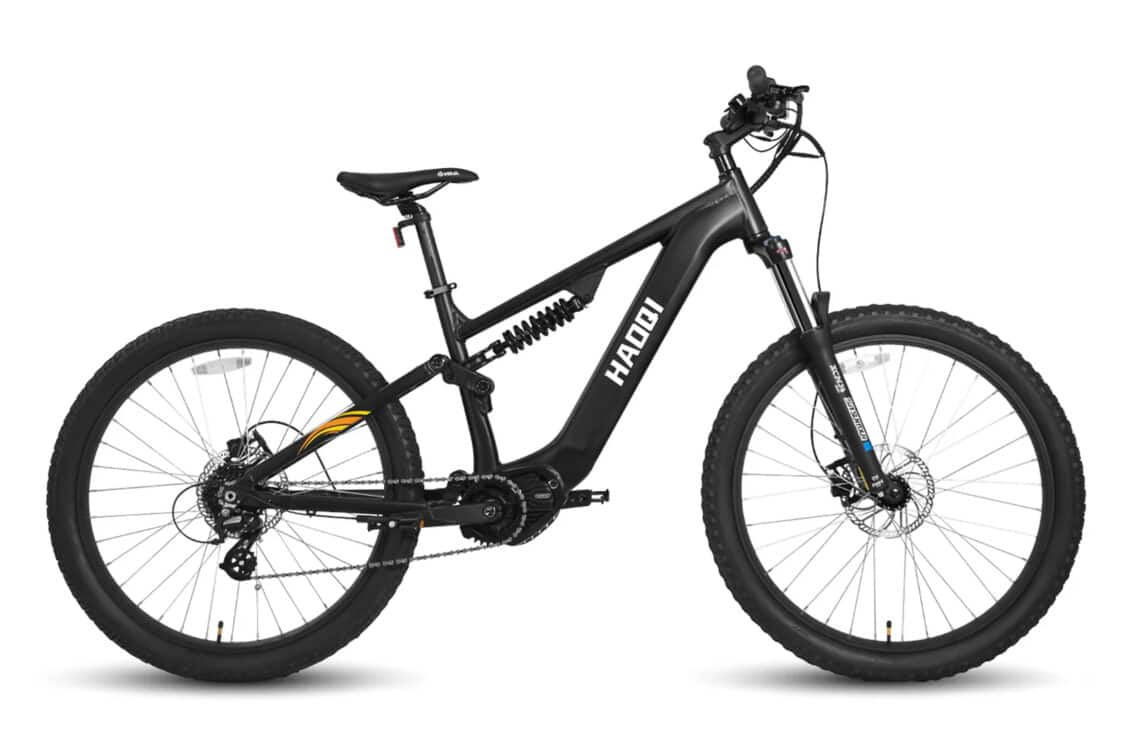 Haoqi Launches High-Performance Mustang electric mountain bike eMTB - side profile