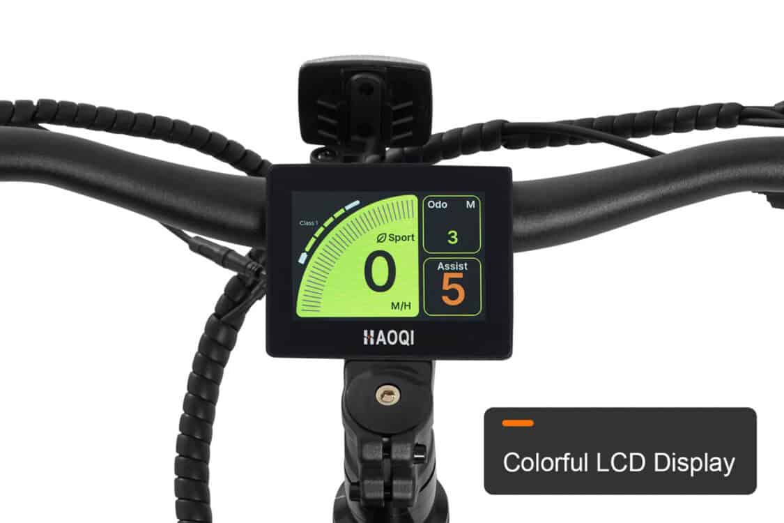 Haoqi Launches High-Performance Mustang electric mountain bike eMTB - LCD display