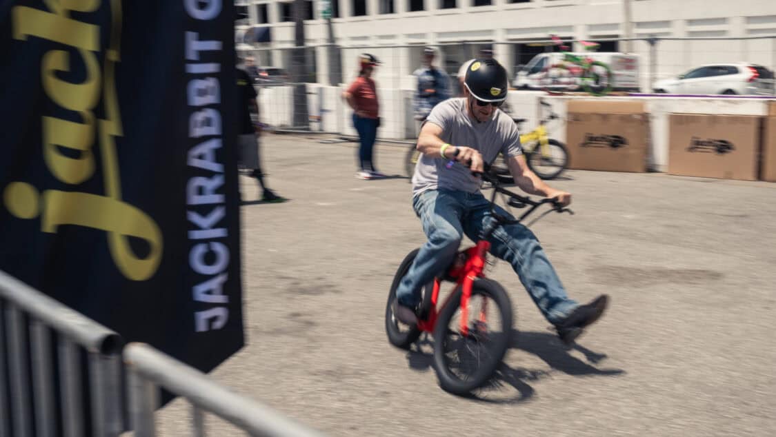 JackRabbit mini micro electric bike at Electrify Expo