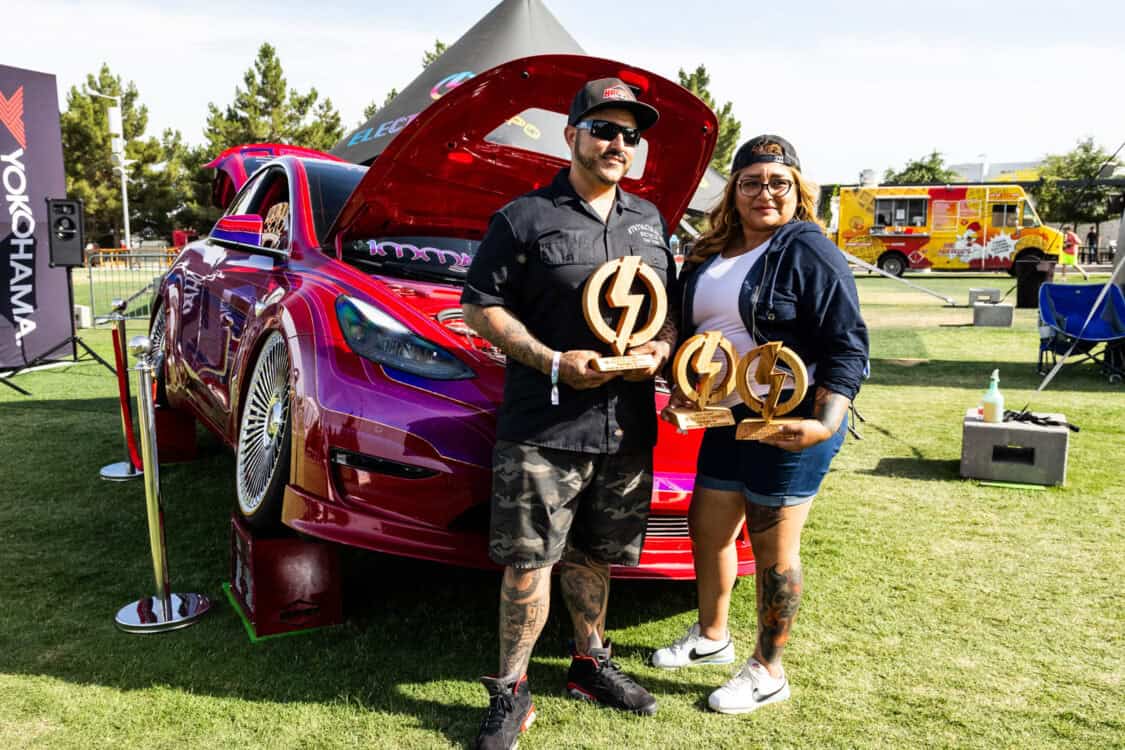 Luis Gomez and Delmy Romero - 2022 Tesla Model Y Electrify Showoff Phoenix 2024 - awards