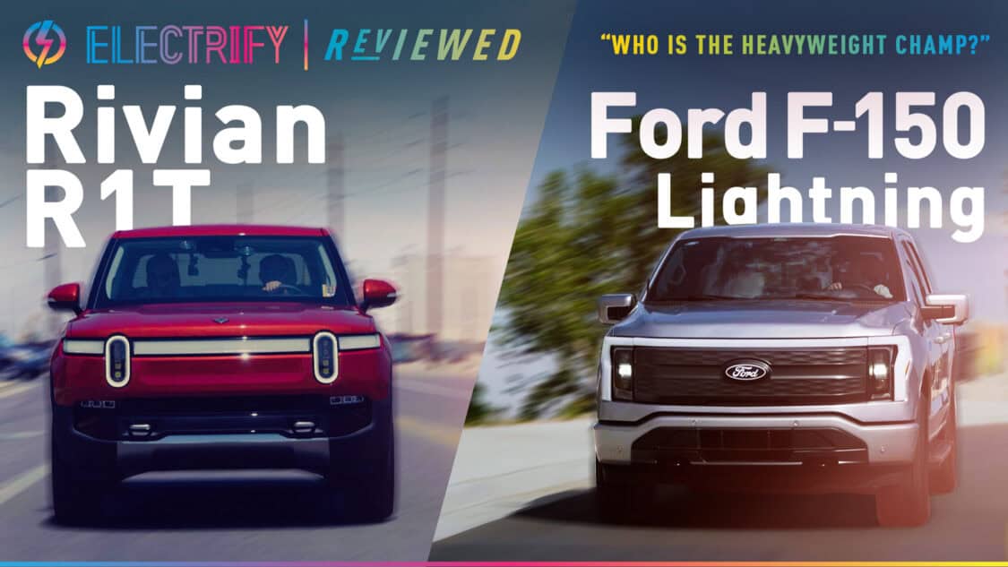 Rivian R1T vs. Ford F-150 Lightning Review Comparing the Best Electric Pickup Trucks Electrify Reviewed