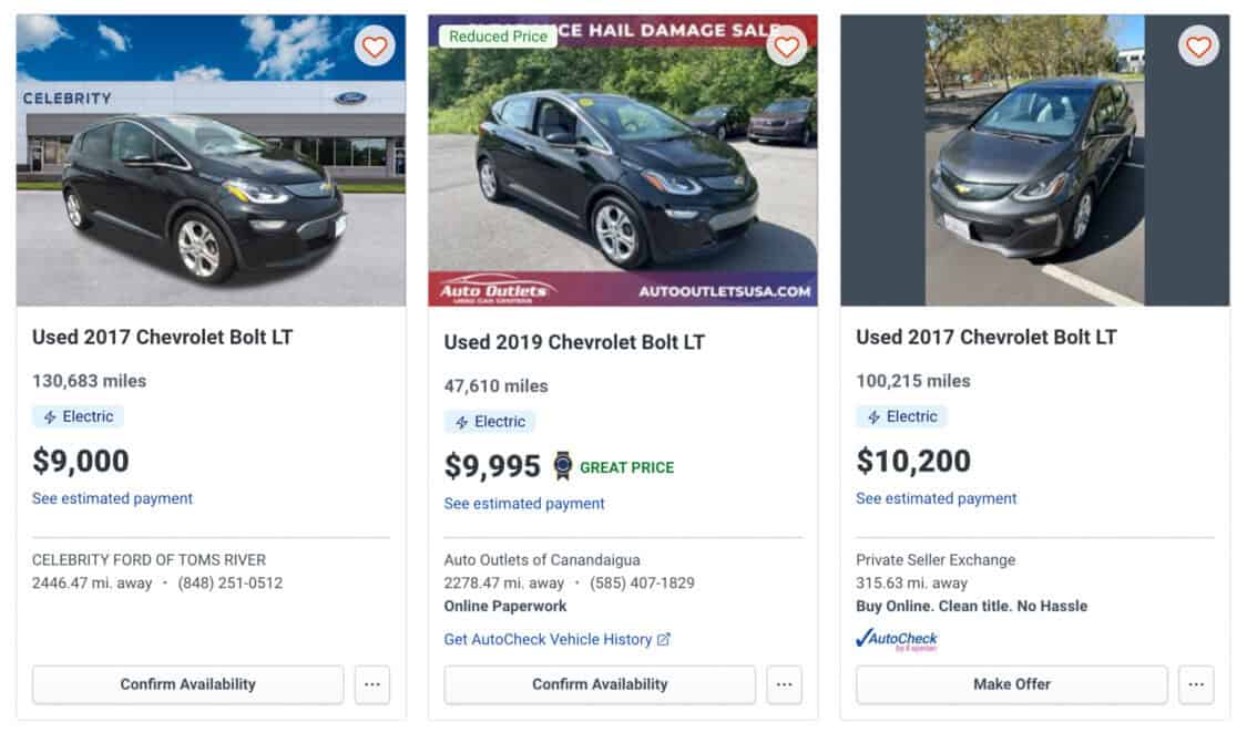 Used 2017-2019 Chevrolet Bolt EV on AutoTrader