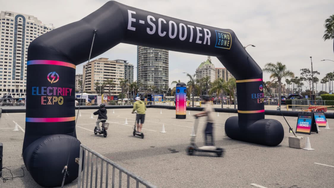 E-Scooter Demo Zone at Electrify Expo Long Beach