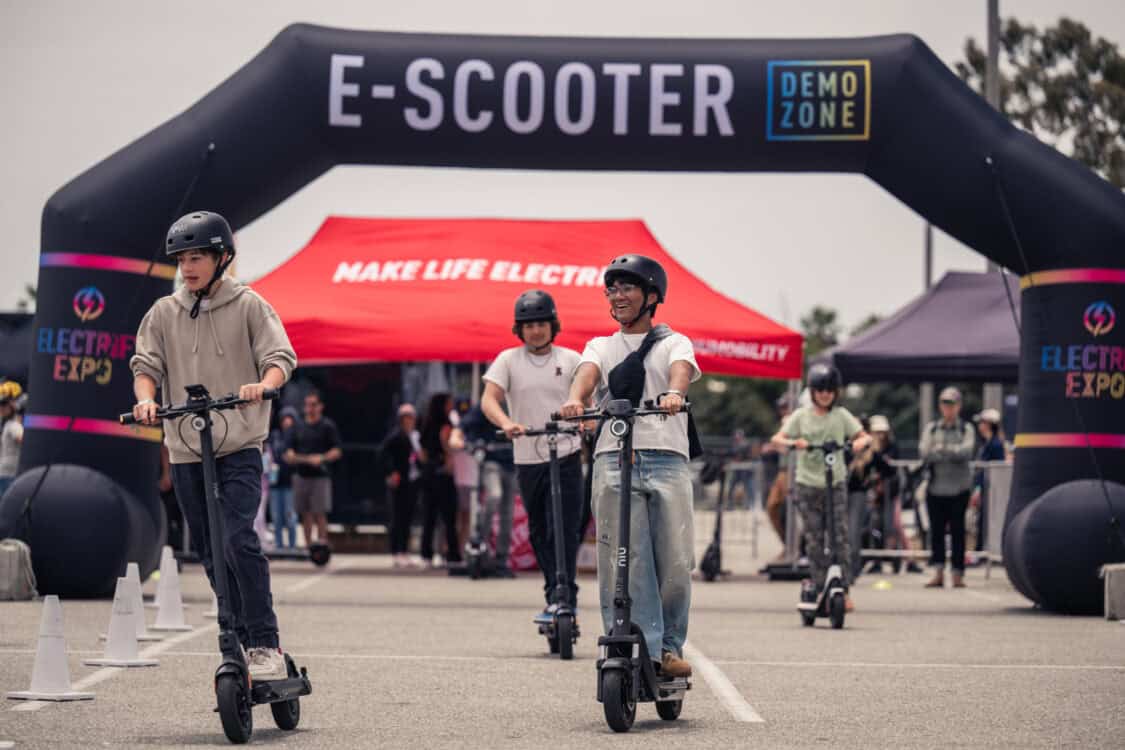 NIU electric scooters at Electrify Expo Long Beach