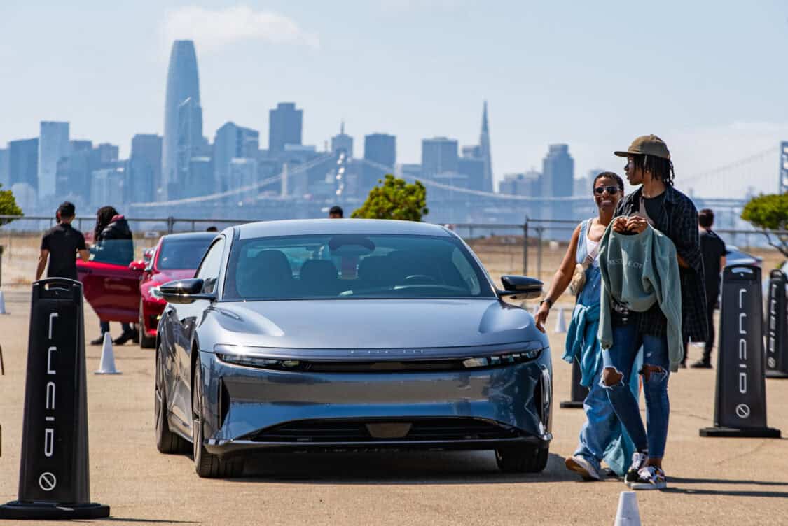 Electrify Expo San Francisco test ride demo Lucid Air