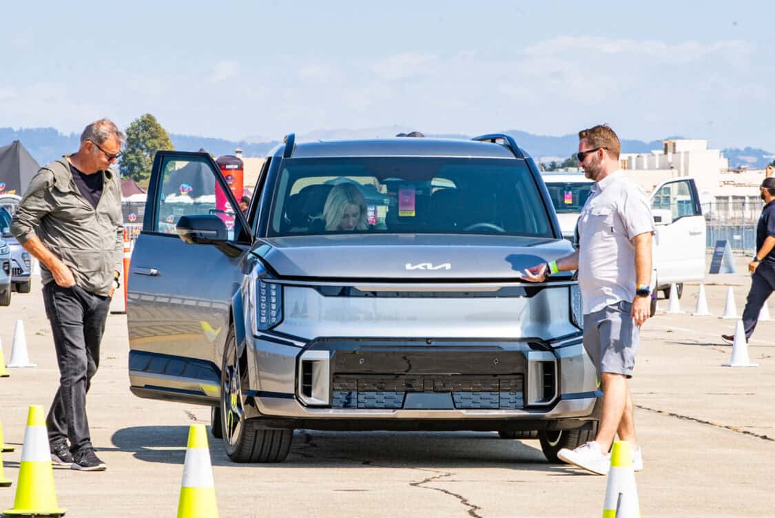 Electrify Expo San Francisco test ride demo Kia EV9