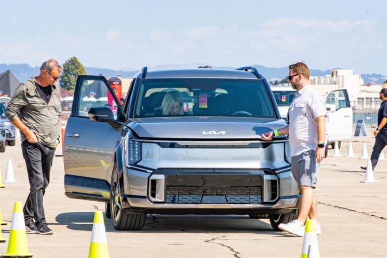 Electrify Expo San Francisco test ride demo Kia EV9