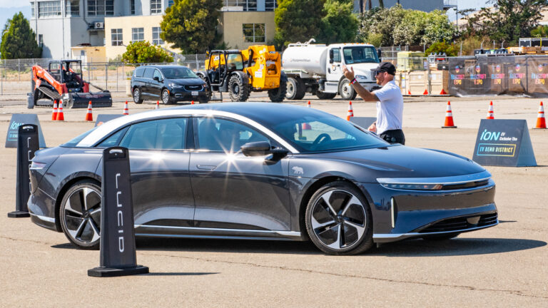 Electrify Expo San Francisco test ride demo Lucid Air