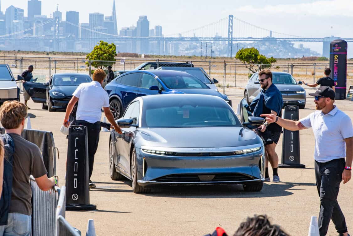 Electrify Expo San Francisco test ride demo Lucid Air