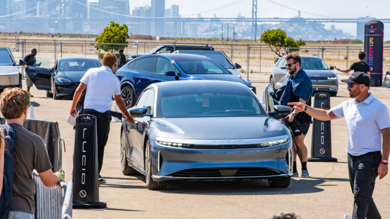 Electrify Expo San Francisco test ride demo Lucid Air