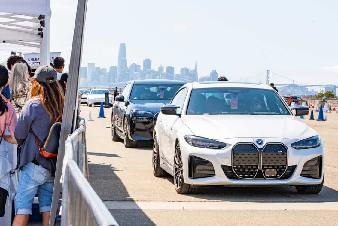 Electrify Expo San Francisco test ride demo BMW i4 i7