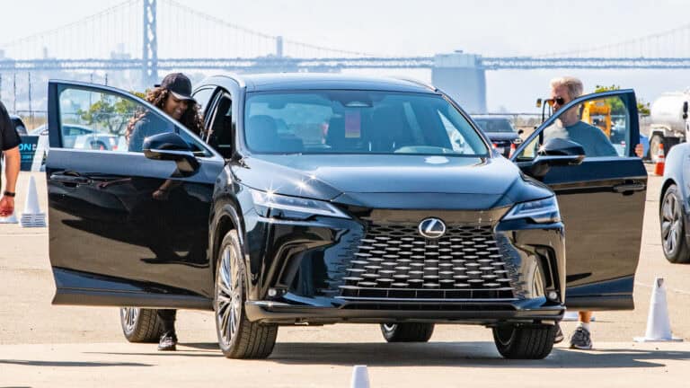 Electrify Expo San Francisco test ride demo Lexus RZ 450e