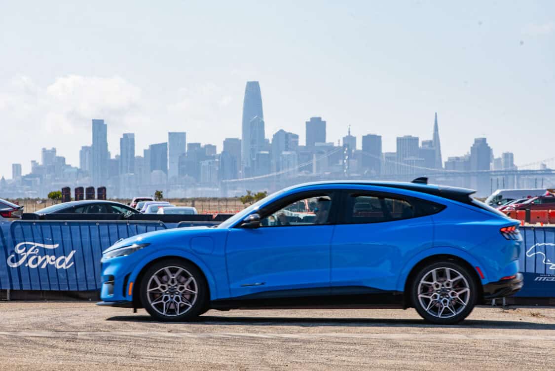 Electrify Expo San Francisco test ride demo Ford Thrill Zone Mustang Mach-E