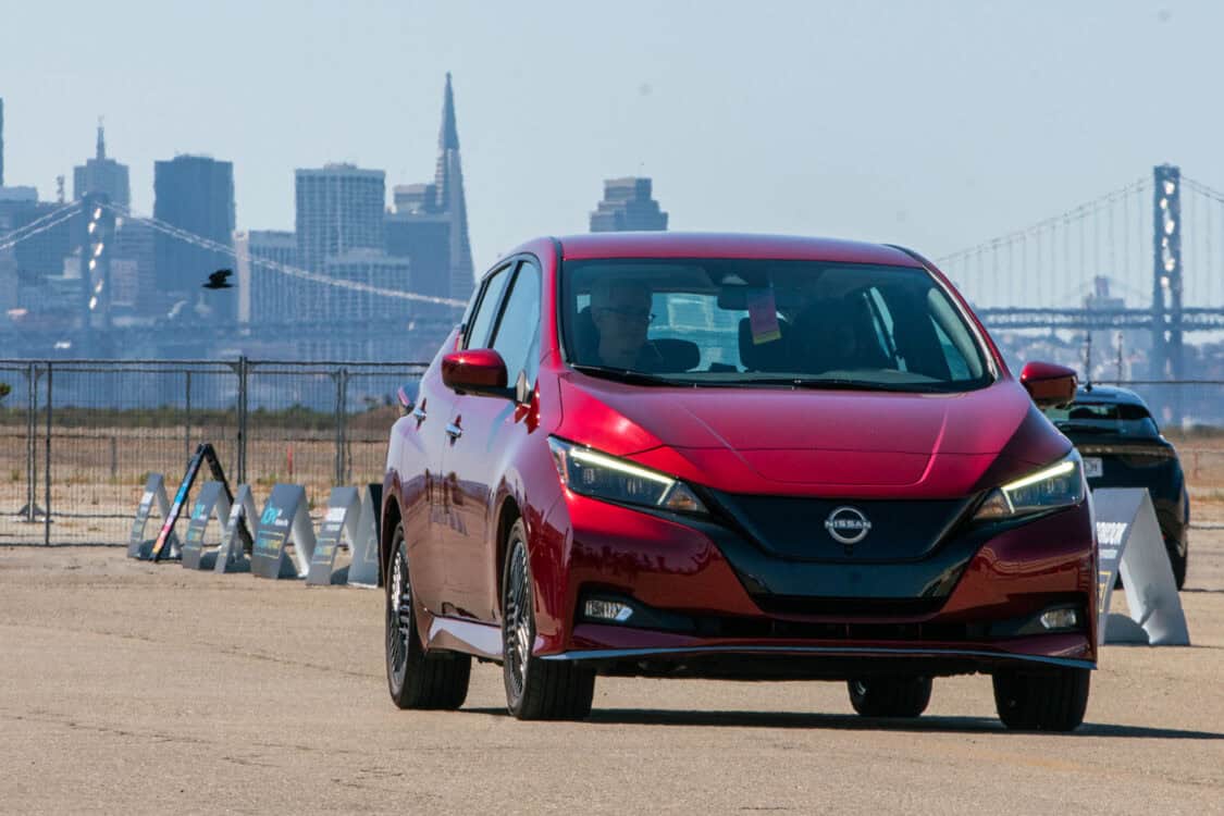 Electrify Expo San Francisco test ride demo NIssan LEAF