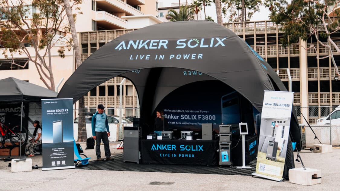 Anker SOLIX booth at Electrify Expo